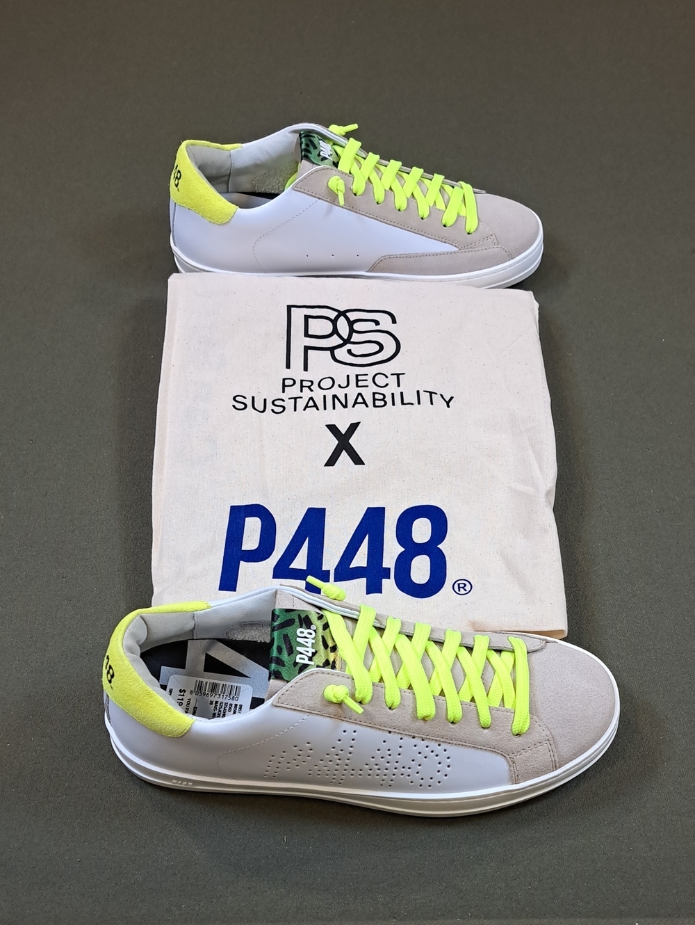 P448 Women's John Low Top Sneaker - Color: Mais-Whi - Size: EU 39